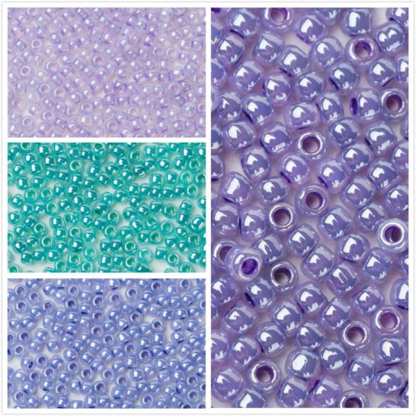 

taidian toho japan 2.0mm round seedbeads ceylon gladiola lilac violet 922 for diy beading earring making 3grams/lot, Silver;gold