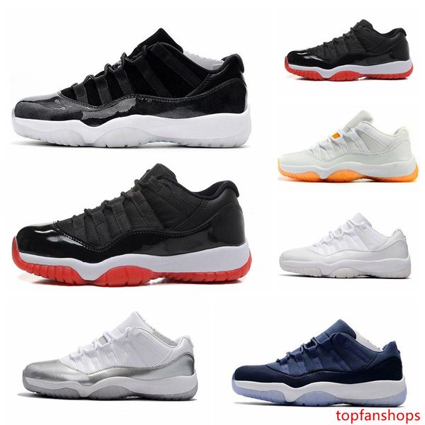 

11s mens basketball shoes low sneakers cap and gown gamma blue iridescent gym red unc concord bred trainer sport sneakers