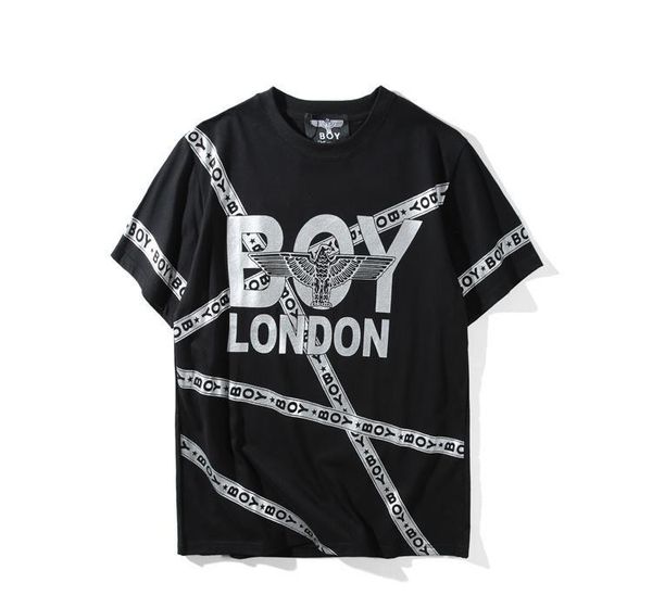 

new brand fashion luxury designer mens t shirts boy london couples men and women by short sleeved t-shirt byl-01-02, White;black