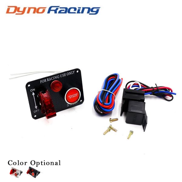 

racing switch mp-3011 carbon fiber ignition toggle switch engine start push starter button panel kit racing tt100512-01