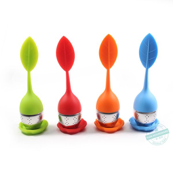 

loose leaf tea infuser-силиконовая ручка infuser из нержавеющей стали ситечко для чайника, кружка