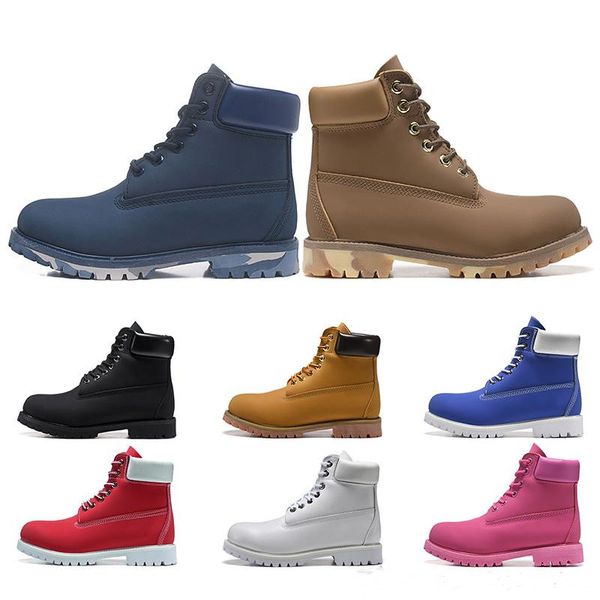 

fashion luxury designer boots men triple black platform military motocycle boot blue chestnut mens trainer womens sneakers ing