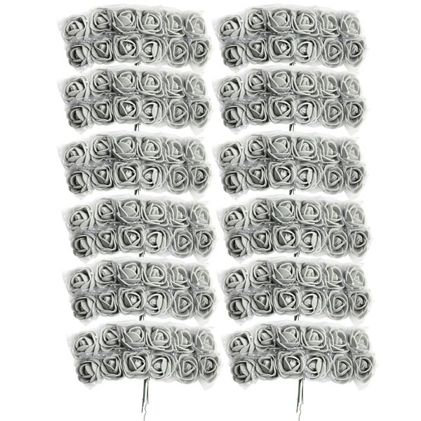 

576x mini artificial foam rose flower diy for hair accessory wedding bouquet