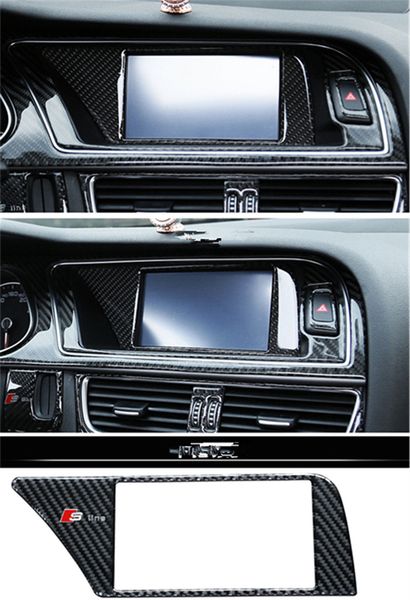 

carbon fiber instrument panel navi screen dashboard trim for audi a5 s5 l05
