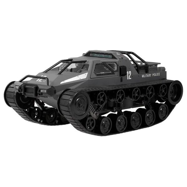 SG 1203 01:12 2.4G Polícia Militar Deriva Tanque Modelo 12 kmh alta velocidade RC Tanque RTR For Kids presente - Black