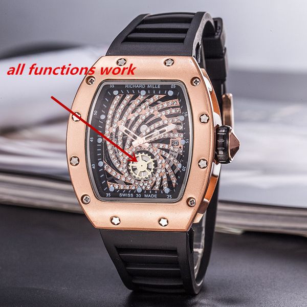 

2019 New version Creative Design Style Luxury Mens Watch Fashion Cool Leather band Sport male Quartz Wristwathes Gifts Relogio masculino