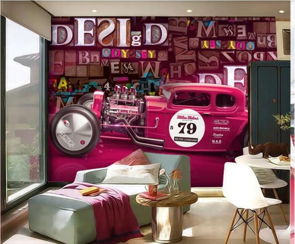 

3d room wallpaper custom p mural original modern sports car creative art background mural wallpaper for walls 3 d