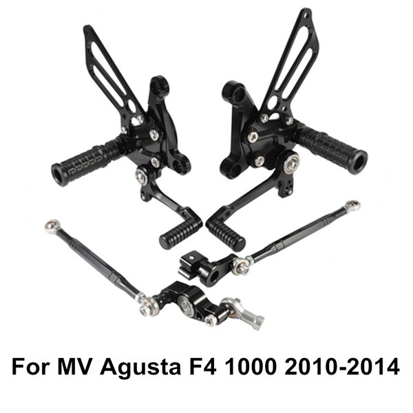 

f4 1000 2010-2014 2011 2012 2013 2014 cnc adjustable rider rear sets rearset footrest foot rest pegs for mv agusta d49