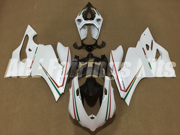 

new abs motorcycle fairings kits fit for ducati 899 panigale 1199 12 13 14 15 899s 1199s 2012 2013 2014 2015 bodywork set custom white light