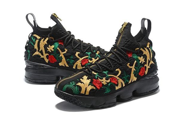 

2020athletic kith lebrom 15 performance king's cloak white multicolor men basketball shoes 15s closing ceremony black suit of armor sne