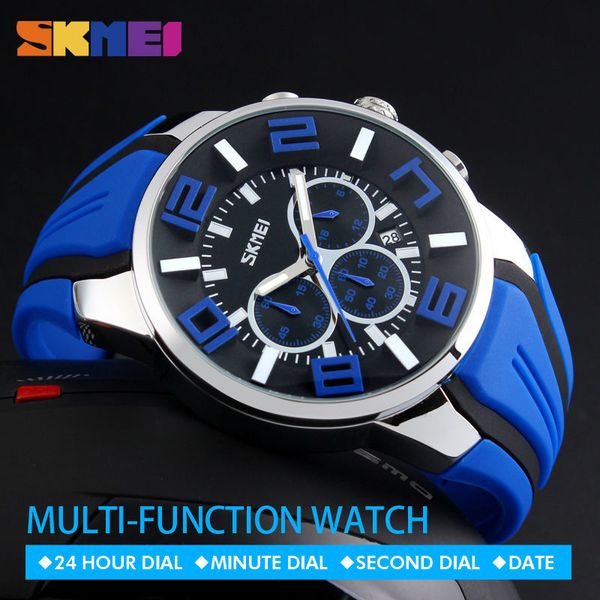 

new fashion skmei watches mens watch casual quartz wristwatch waterproof male clock relogio masculino 2020 hour, Slivery;brown