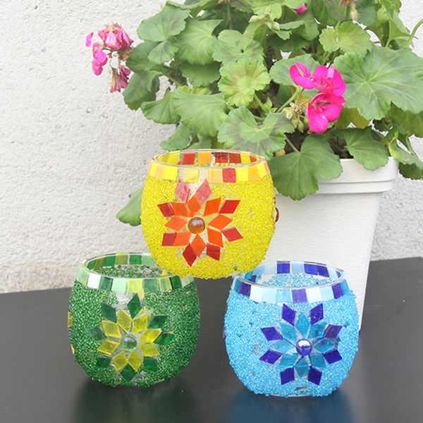 

500pieces vitreous glass mosaic tiles for arts diy crafts light orange&brown