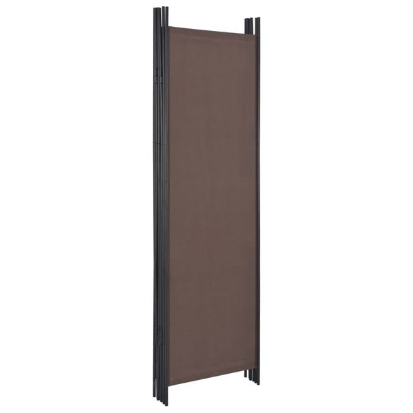 

6-panel room divider brown 300x180 cm garden sets