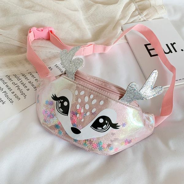 

38# 2020 kids children girls cute cartoon messenger crossbody bag waist bag chest bags ladies hand bags bolsos de paja verano