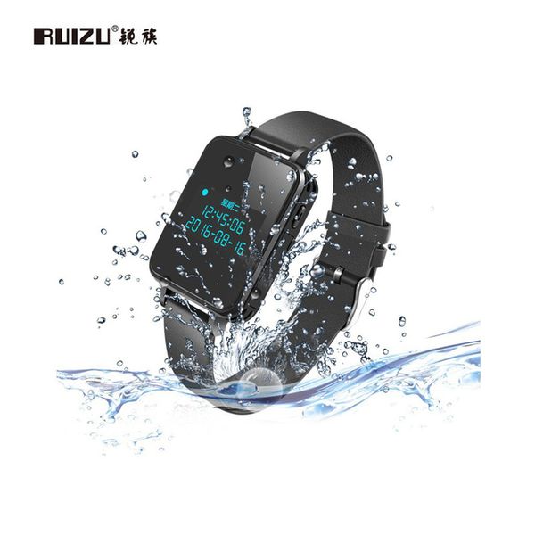 

ruizu k18 mp3 player waterproof digital voice recorder 16gb/8gb wristband hifi lossless music watch noise reduction