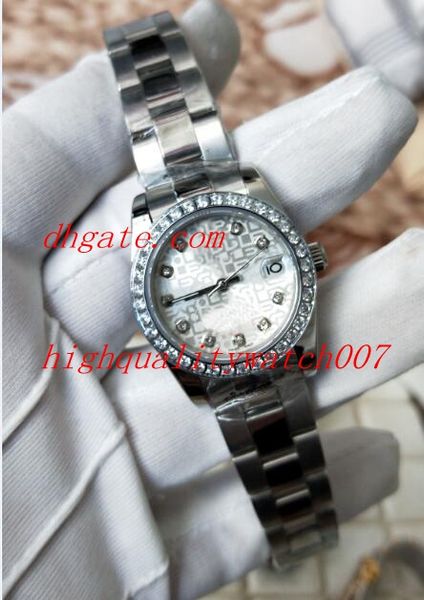 

серия classic горячие купить синьор orologi 178274 279174 279381 31мм алмазное серебряный циферблат сапфировое стекло stainles bracciale в a, Slivery;brown