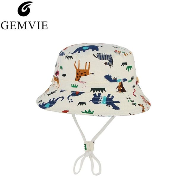 

cute cartoon animal pattern bucket hat for baby kids bob caps summer beach sun cap children fishing bucket hat hip hop gorros