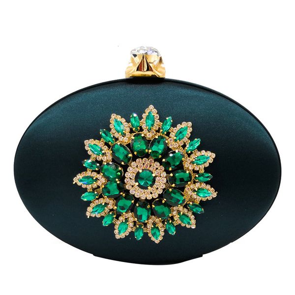 

women's fashion flower crystal clutch handbag and purse ladies evening bags wedding party shoulder bag