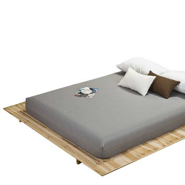 

58fitted sheet mattress cover solid color sanding bedding linens bed sheets with elastic band