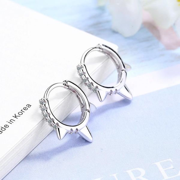 

punk fashion piercing crystal round geometric stud earrings for women jewelry pendientes brincos oorbellen eh1401, Golden;silver