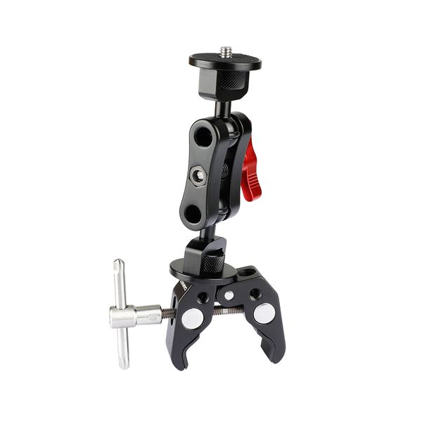 

camvate супер зажим с шаровой головкой extension arm двухсторонние 1/4" -20 винт адаптер c2096