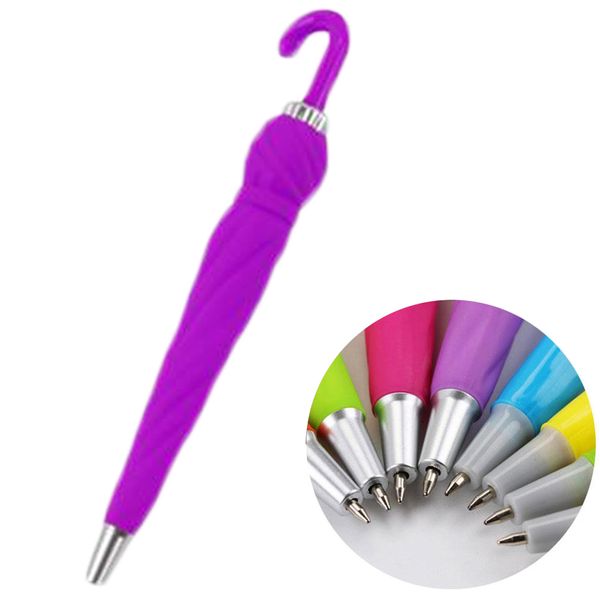 

novelty creative umbrella shape ball point pen ballpoint school supplies student random color high quality