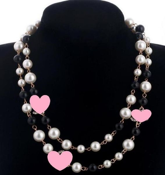

In tock weater chain collar maxi necklace imulated pearl flower necklace women fa hion jewelry bijoux femme chri tma gift