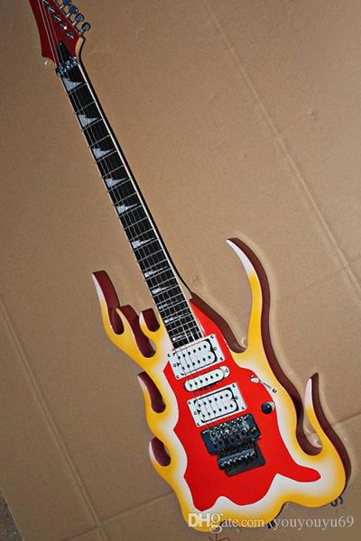 

flame shape electric guitar hsh pickup, rosewood scale, 24 frets, personalized service