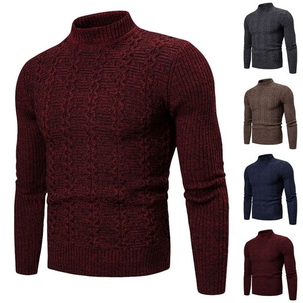 

sweater men casual sweater pull homme knitted pullovers zipper turtleneck long sleeve knitwear -3xl 100% cotton pollovers, White;black