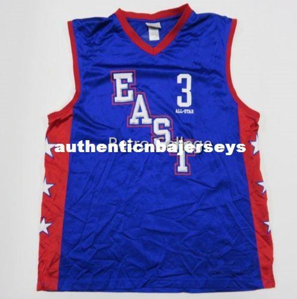 

eastern s ben wallace #3 blue basketball jersey all size embroidery stitched customize any name and name xs-6xl vest jerseys ncaa, Black;blue