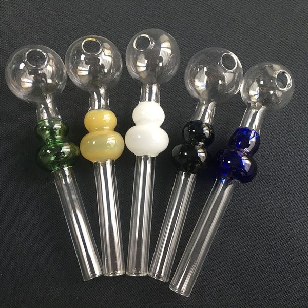 Calabash Glass Oil Burner Pipes Farbwechselpfeife Mini Handgeblasener Recycler Best