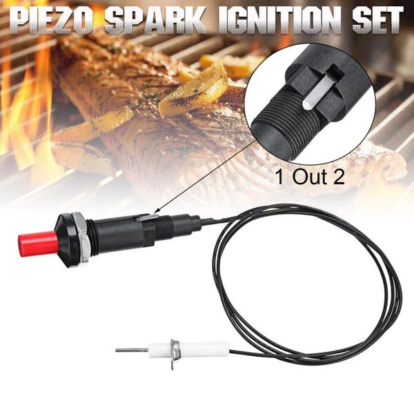 

piezo spark ignition set with cable 1000mm long push button kitchen lighters kitchen equipment kitchen dropshipping