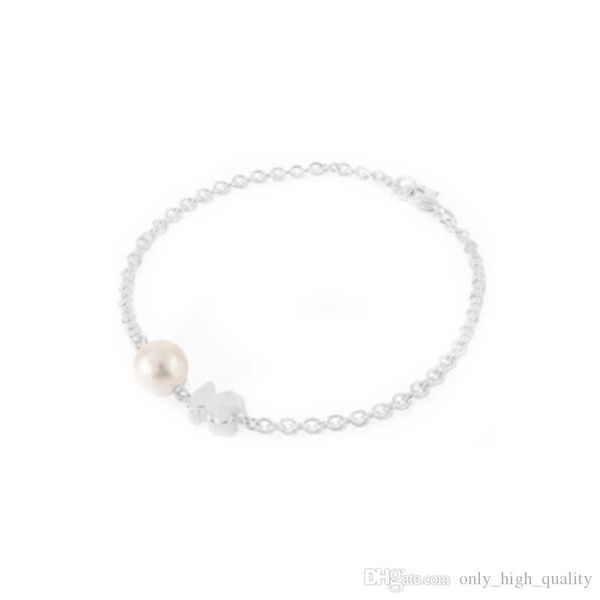 

925 sterling silver spanish fashion brand spanish bear set pearl bracelet with original logo women's jewelry wholesale, Black