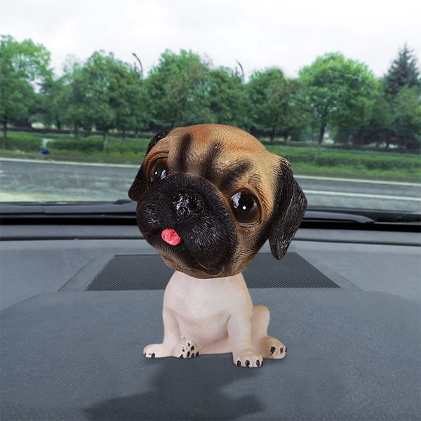 

2019 new animal swinging animated bobble dancer toy car decor nodding resin puppy dog dropshipping