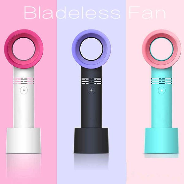 

3 Цвета USB Bladeless Вентилятор Аккумуляторная Ручной Мини-Кулер Нет Листа Удобные Вен