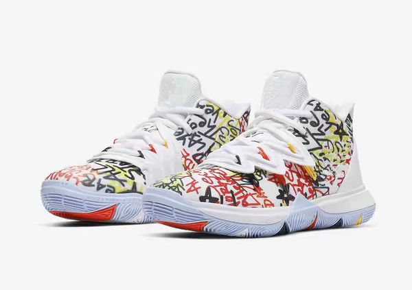 

kyries 5 keep sue fresh for sale with box men irving 5 basketball shoes shop us7-us12, Black