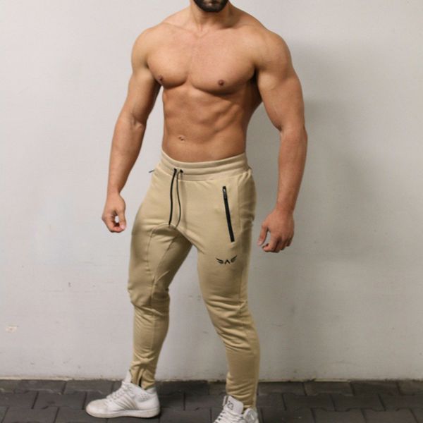 

men's soccer training football jogging male running gym pants men sport leggings, Black;blue