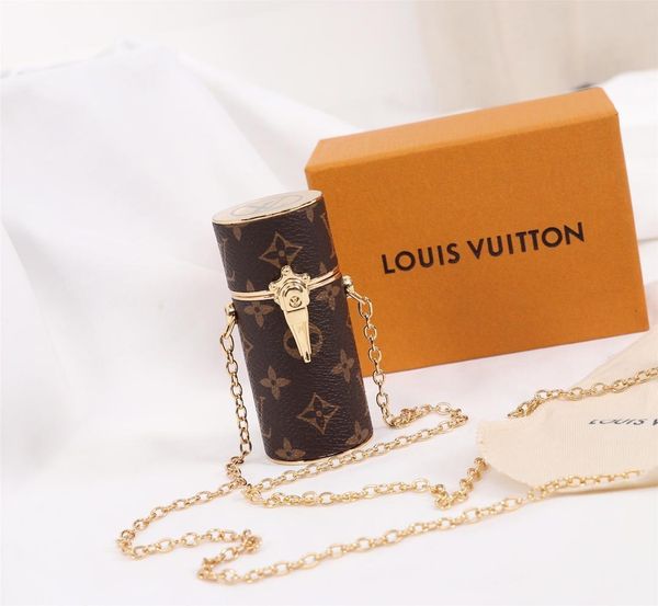 

mp2407 monogram reverse canvas design luxury lipstick case box for woman new style shoulder bags genuine leather
