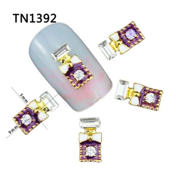 

10 pcs 3d fashion nail art jewelry rhinestones glitter tips diy decor tools, Silver;gold