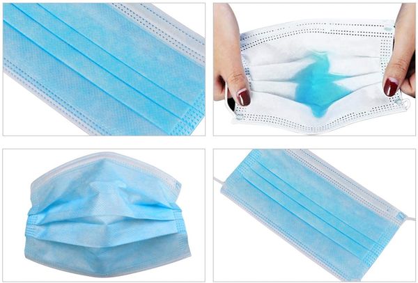 

на складе usp высококачественные одноразовые маски для лица черный пылезащитный 3 слоя маска для рта фильтр лицевой защитный чехол