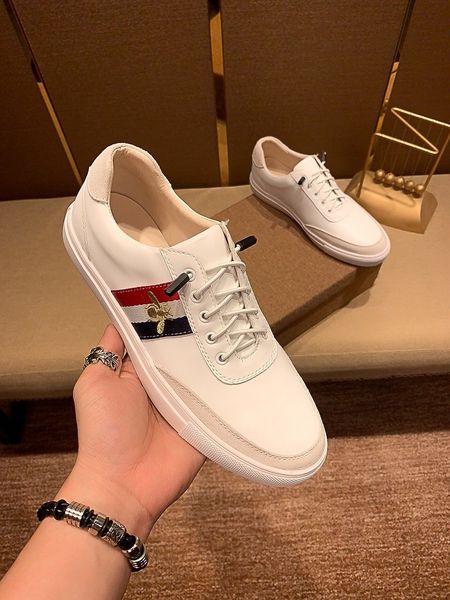 

luxury designer men sneaker casual shoes low italy ace bee stripes shoe walking leisure trainers chaussures pour hommes with box, Black