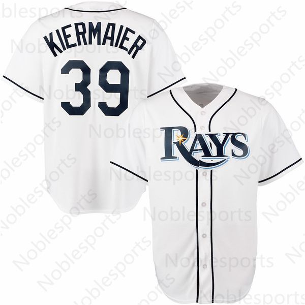 

Embroidery 3 Evan Longoria Tampa 12 Wade Boggs Bay Ray 39 evin Kiermaier Stitched Top quality Baseball Jersey M-XXXL Fast Free Shipping
