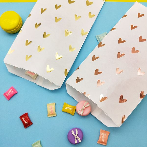 

25pcs goody paper bags dot kraft paper bags wedding birthday party invitation greeting cards gift bag