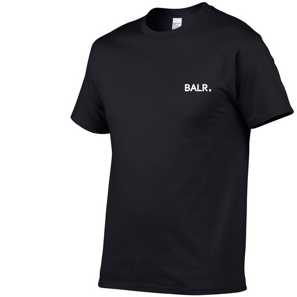 Yeni Balr Tasarımcı Erkek T-Shirt Harf Baskı T Shirt Siyah Moda Kadın Tees Yaz Yüksek Kalite Üst Kısa Kollu Boyut S-XXL