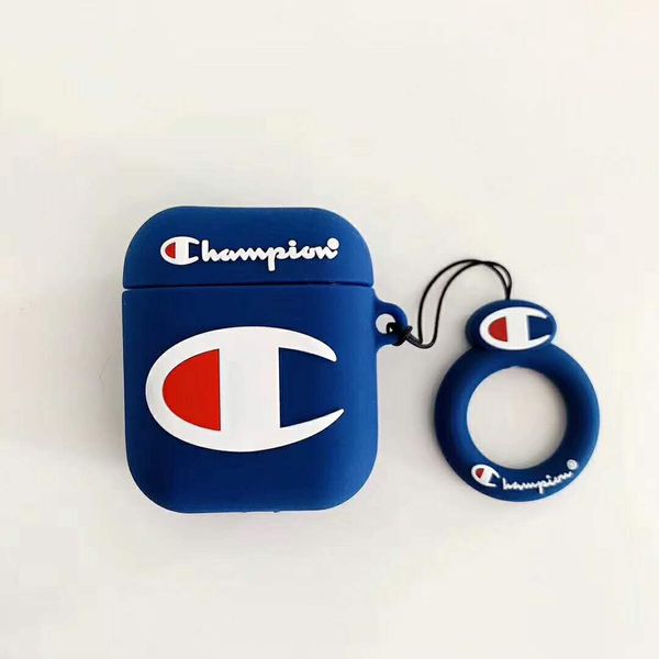 

fashion designer pu leather for airpods cases protective cover hook clasp keychain anti lost fashion brand earphone case protector wholesale