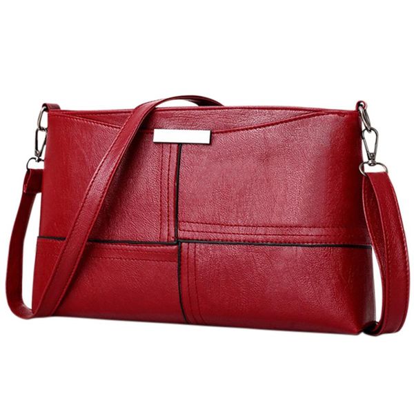 

women fashion single shoulder bag pu leather solid color lady cross-body messenger bag