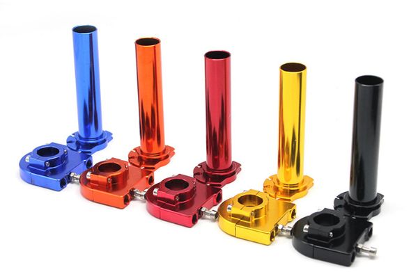 

by dhl/fedex 20pcs universal 7/8" motorcycle throttle twist grips 22mm cnc aluminum grip accelerator moped scooter bike part