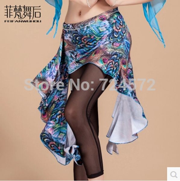 

belly dance costume new style peacock belt for belly dancing hip scarf, Black;red