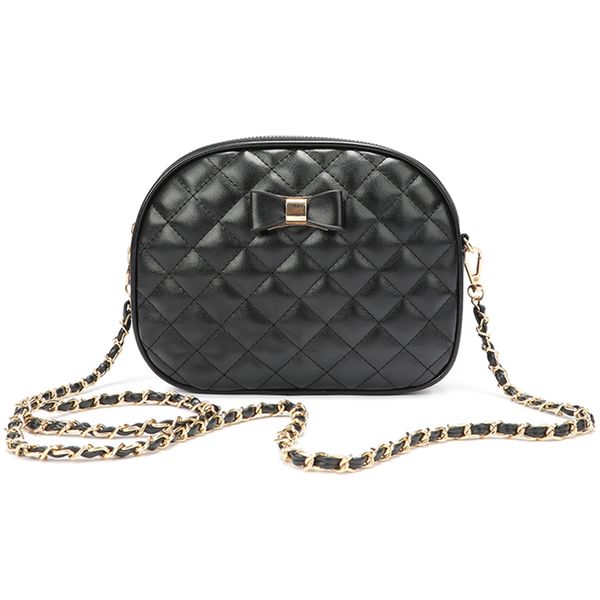 

new women bag for 2020 pu leathe diamond lattice women shoulder bags chain handbags solid bow crossbody bags for wallet