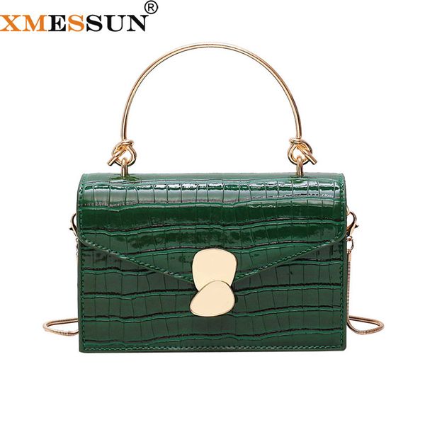 

xmessun новые женщины крокодил шаблон сумочка мода модный ретро плечо сумка женский высокое качество цепи кошелек ins h380